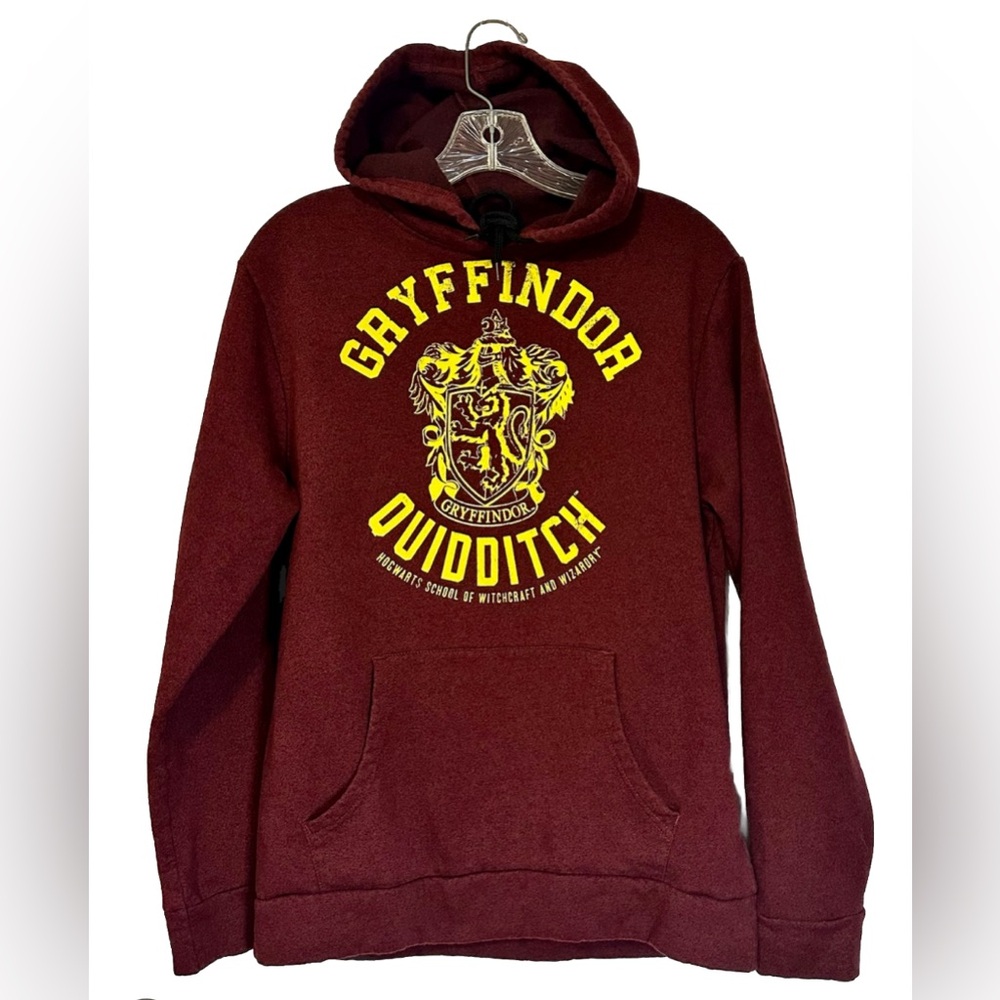 Harry‎ Potter Gryffindor Quidditch Hogwarts School Hooded Sweater Pullover Small